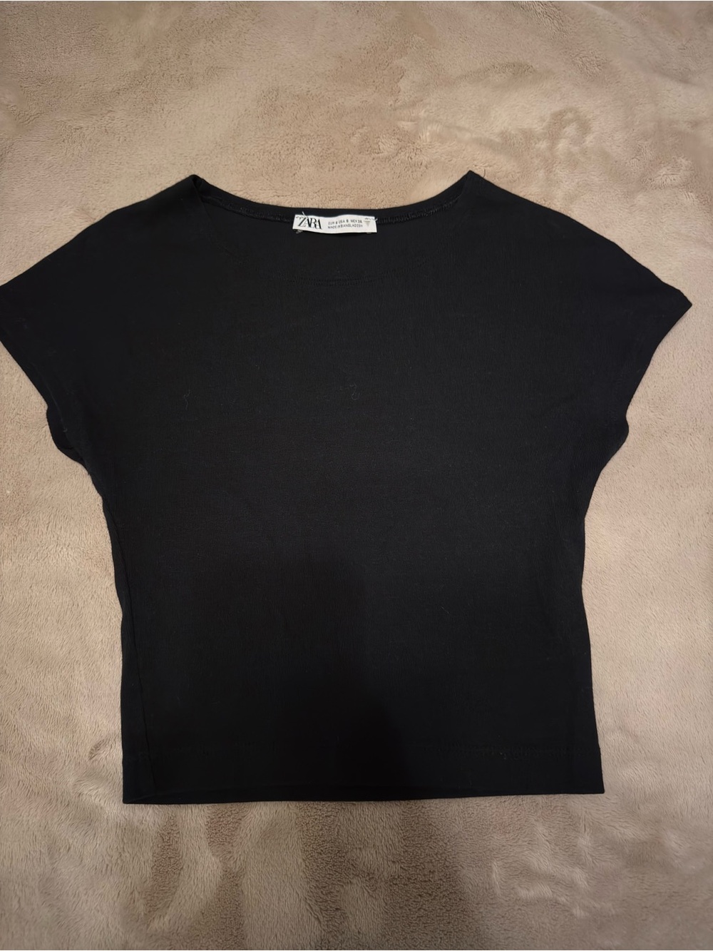Zara Black Crop Top